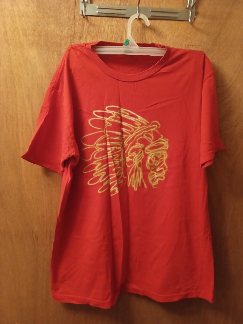 Hustle Gang Red Cotton Blend T-Shirt Camo Chief